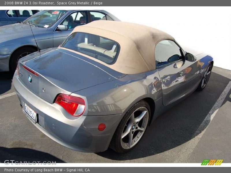 Space Grey Metallic / Beige 2008 BMW Z4 3.0si Roadster