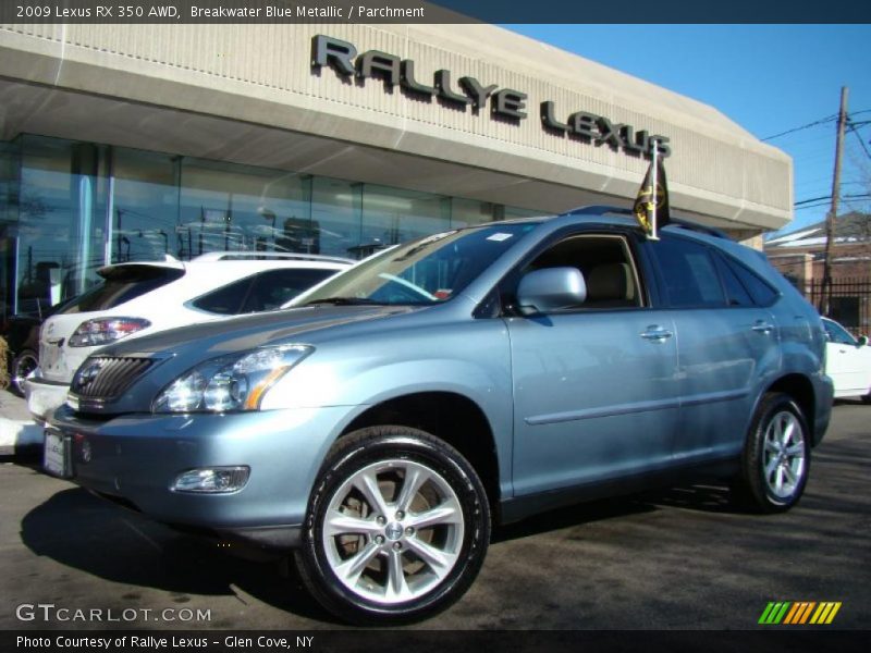 Breakwater Blue Metallic / Parchment 2009 Lexus RX 350 AWD