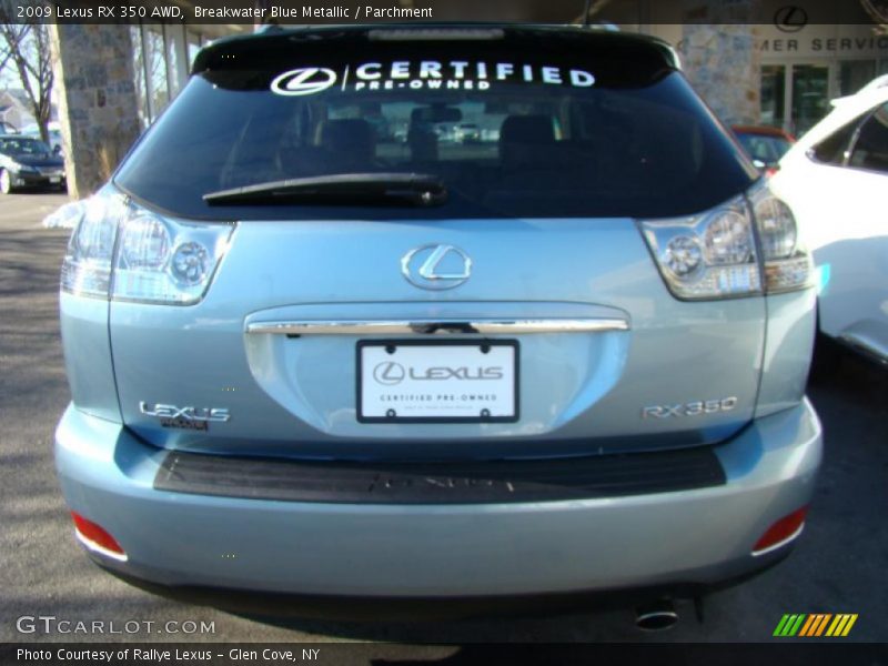 Breakwater Blue Metallic / Parchment 2009 Lexus RX 350 AWD