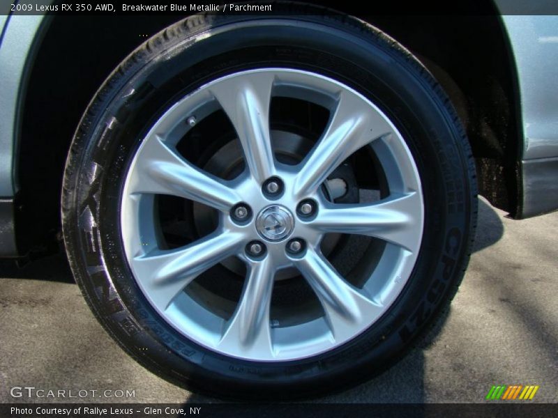 Breakwater Blue Metallic / Parchment 2009 Lexus RX 350 AWD