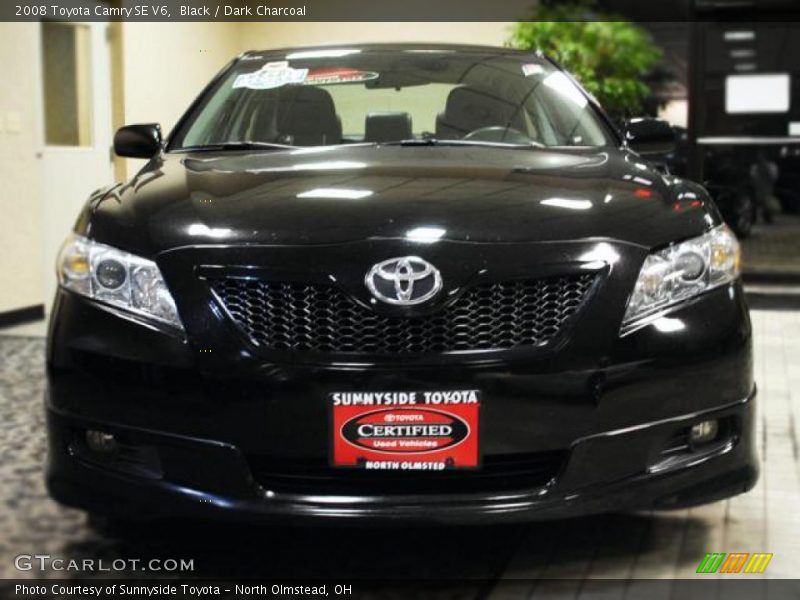Black / Dark Charcoal 2008 Toyota Camry SE V6