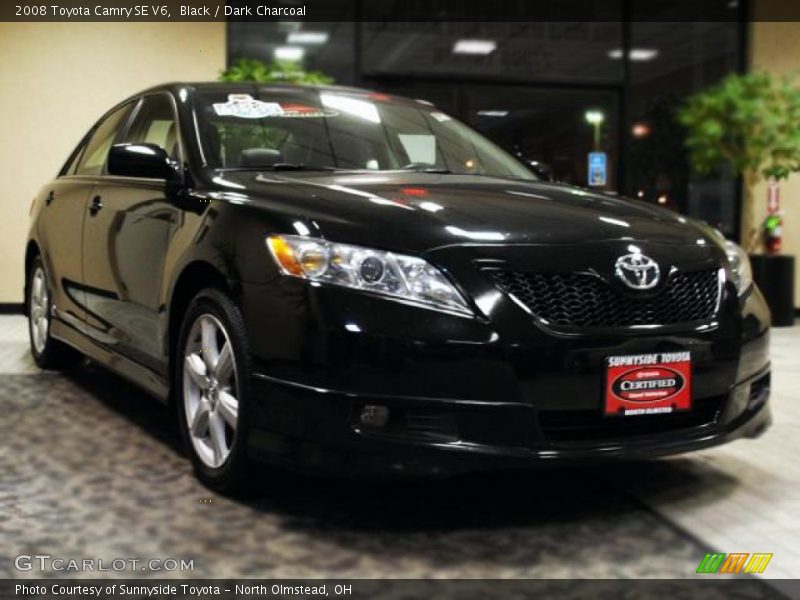 Black / Dark Charcoal 2008 Toyota Camry SE V6