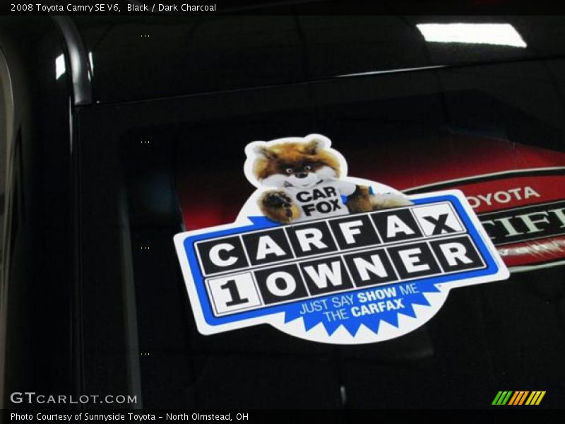 Black / Dark Charcoal 2008 Toyota Camry SE V6