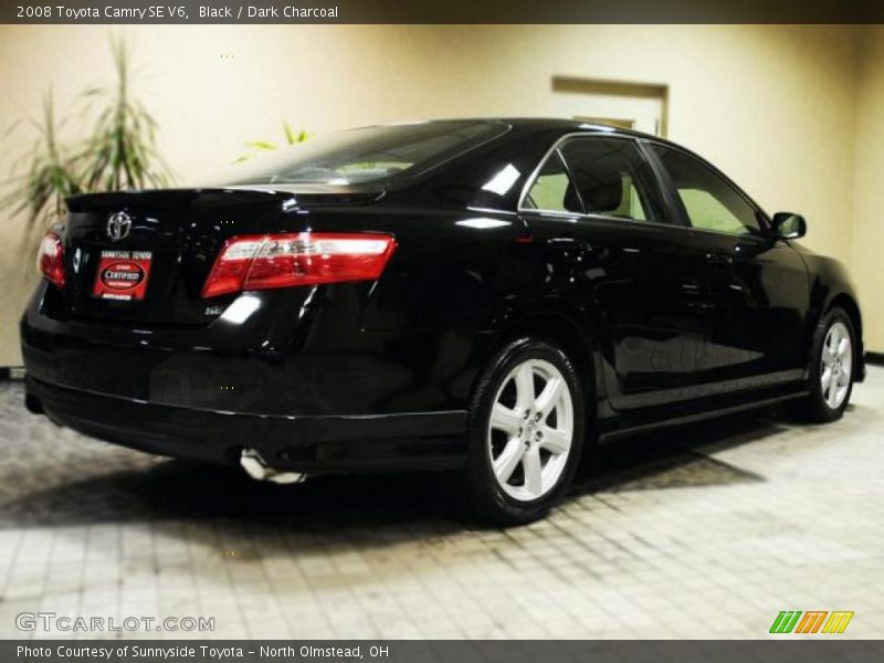 Black / Dark Charcoal 2008 Toyota Camry SE V6