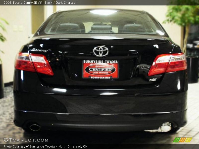 Black / Dark Charcoal 2008 Toyota Camry SE V6