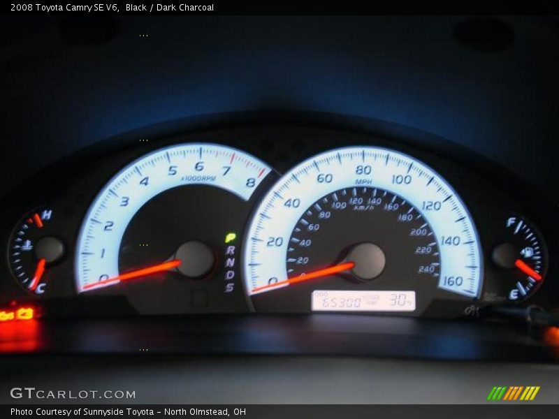 Black / Dark Charcoal 2008 Toyota Camry SE V6