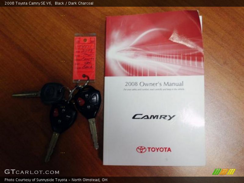 Black / Dark Charcoal 2008 Toyota Camry SE V6