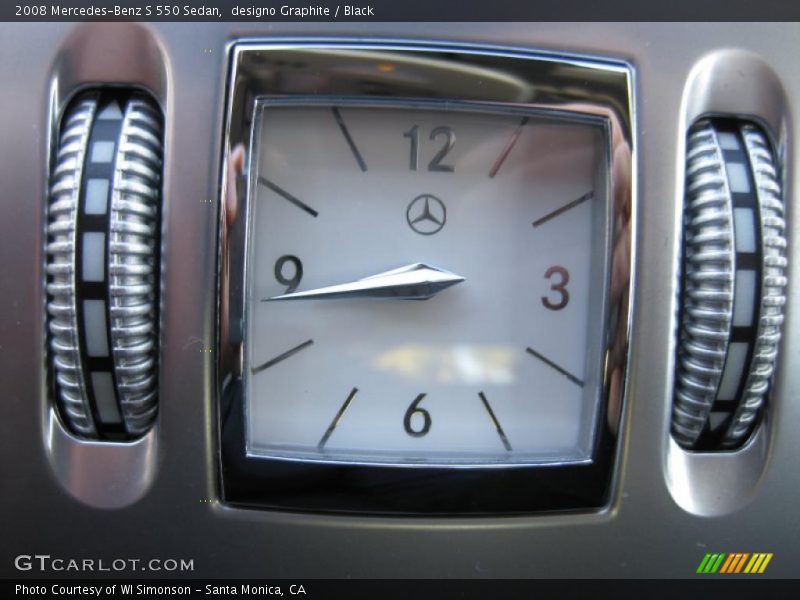 designo Graphite / Black 2008 Mercedes-Benz S 550 Sedan