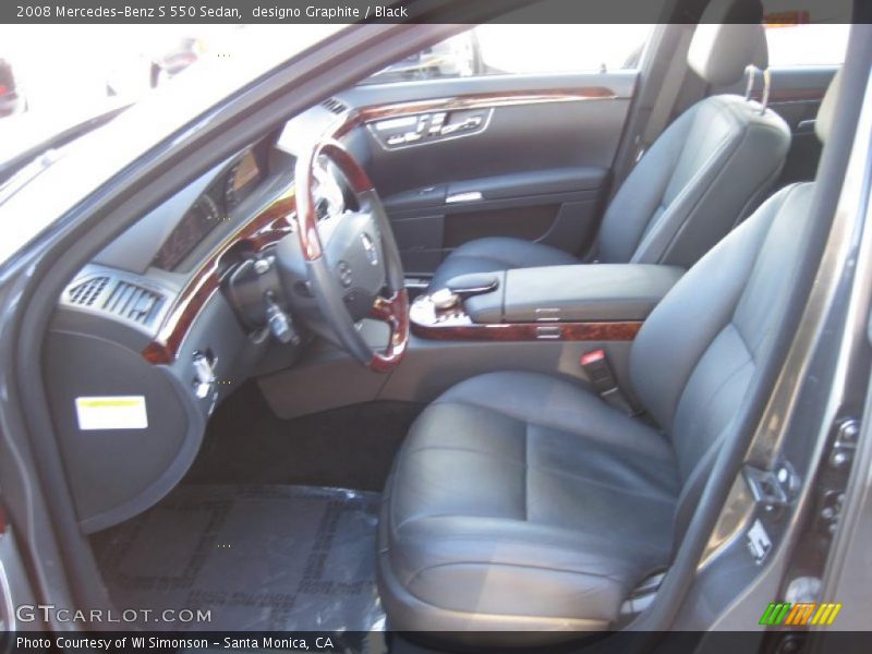  2008 S 550 Sedan Black Interior