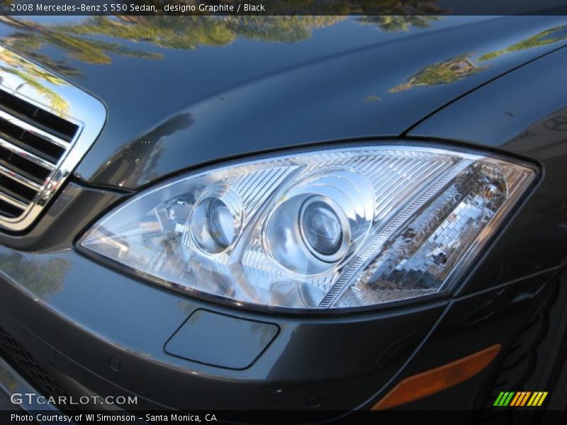 designo Graphite / Black 2008 Mercedes-Benz S 550 Sedan