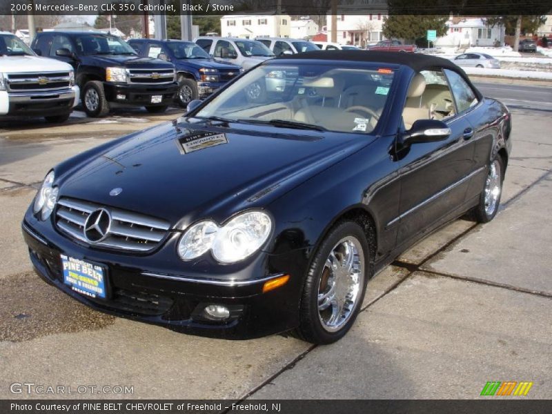 Black / Stone 2006 Mercedes-Benz CLK 350 Cabriolet