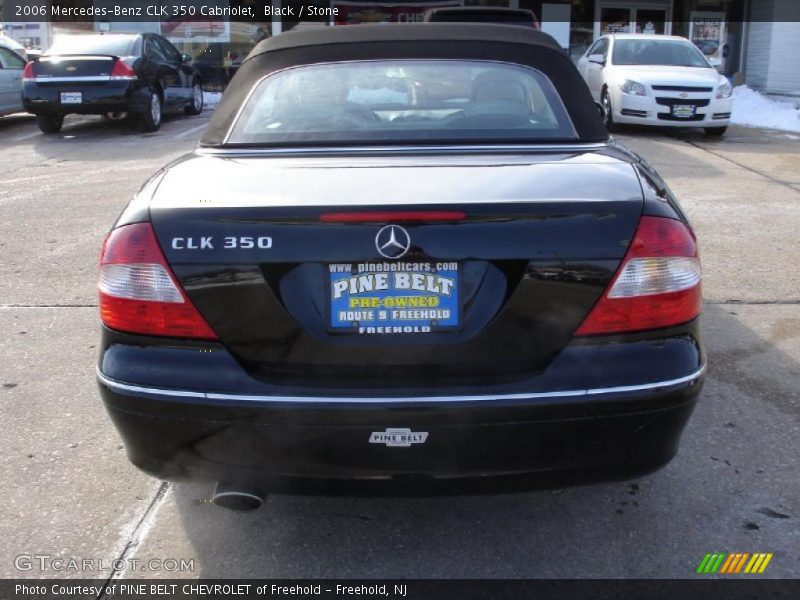 Black / Stone 2006 Mercedes-Benz CLK 350 Cabriolet