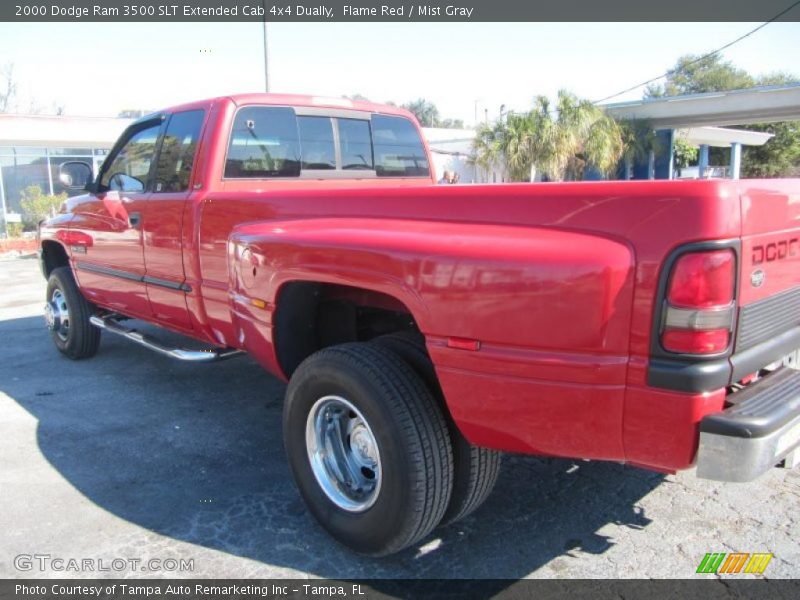 Flame Red / Mist Gray 2000 Dodge Ram 3500 SLT Extended Cab 4x4 Dually