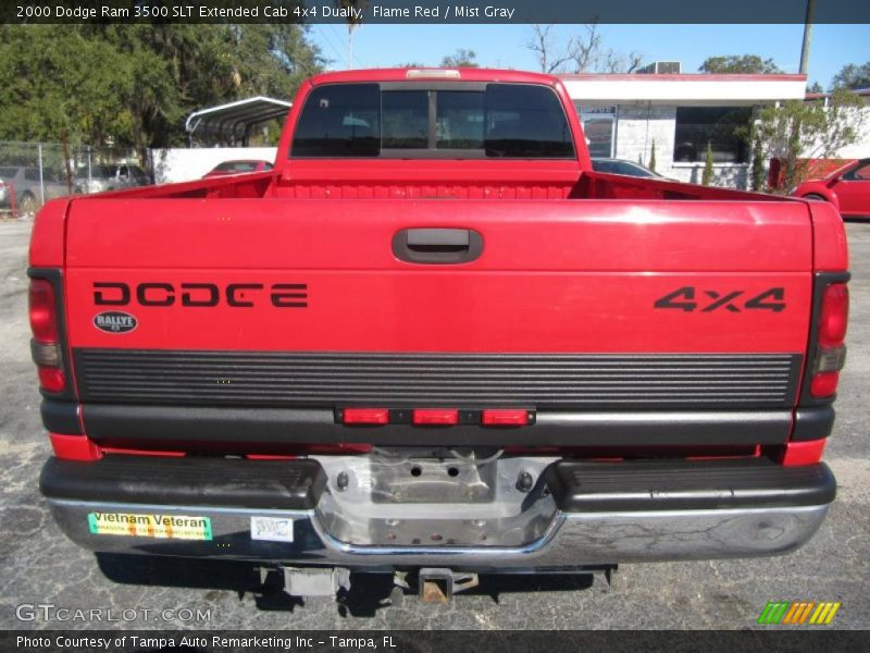 Flame Red / Mist Gray 2000 Dodge Ram 3500 SLT Extended Cab 4x4 Dually