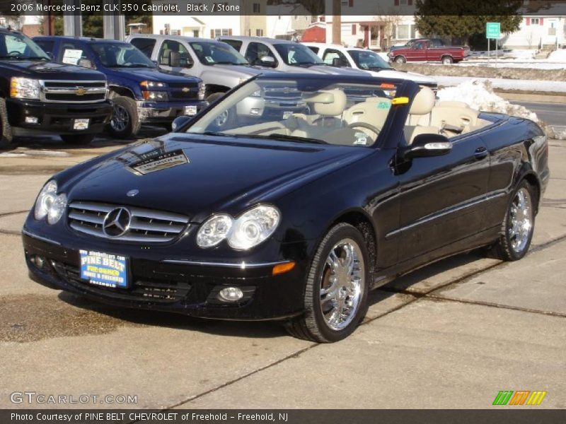 Black / Stone 2006 Mercedes-Benz CLK 350 Cabriolet