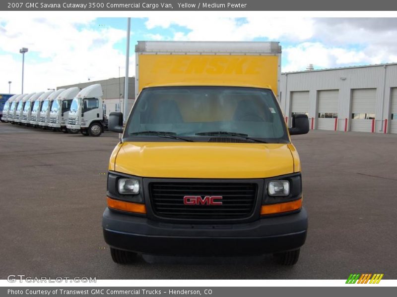 Yellow / Medium Pewter 2007 GMC Savana Cutaway 3500 Commercial Cargo Van