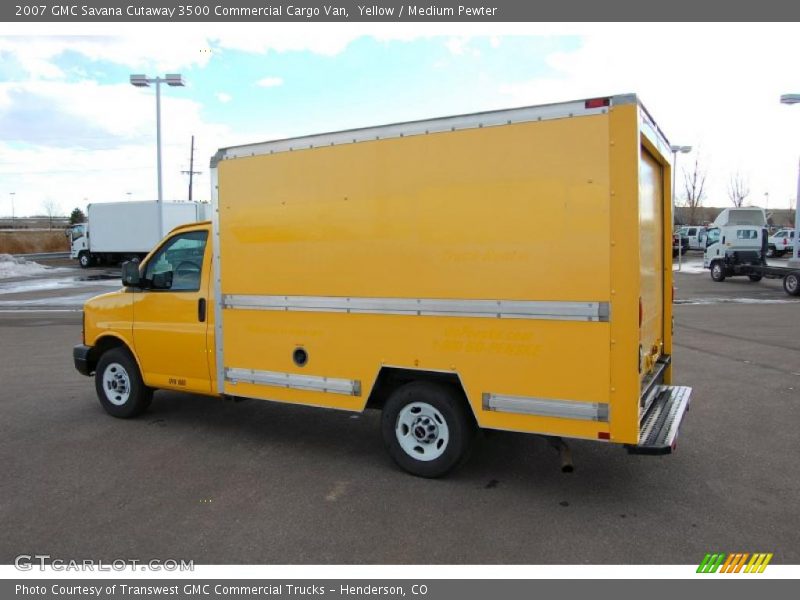 Yellow / Medium Pewter 2007 GMC Savana Cutaway 3500 Commercial Cargo Van