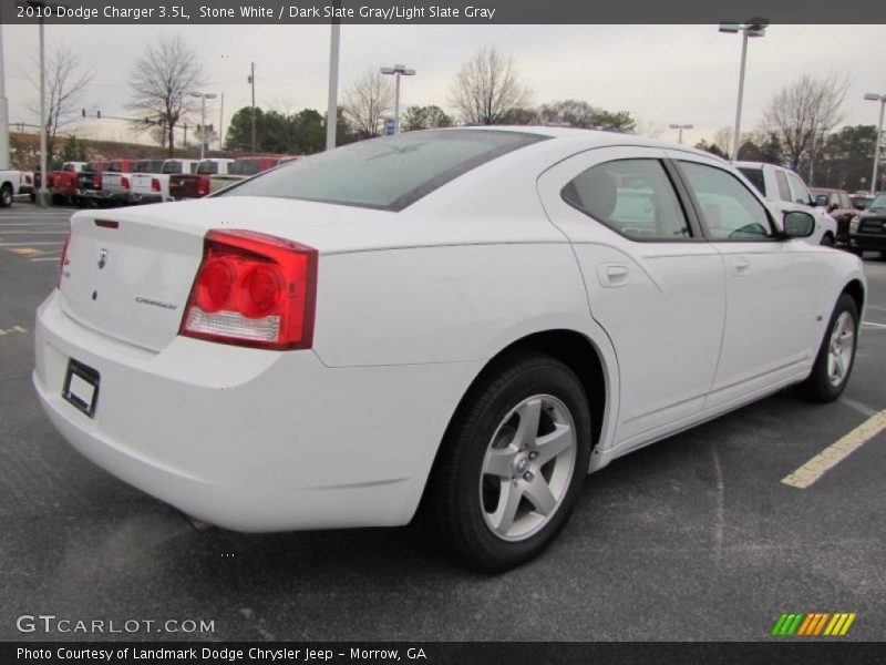 Stone White / Dark Slate Gray/Light Slate Gray 2010 Dodge Charger 3.5L