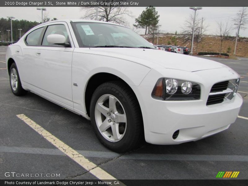 Stone White / Dark Slate Gray/Light Slate Gray 2010 Dodge Charger 3.5L