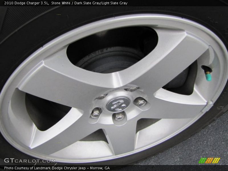 Stone White / Dark Slate Gray/Light Slate Gray 2010 Dodge Charger 3.5L