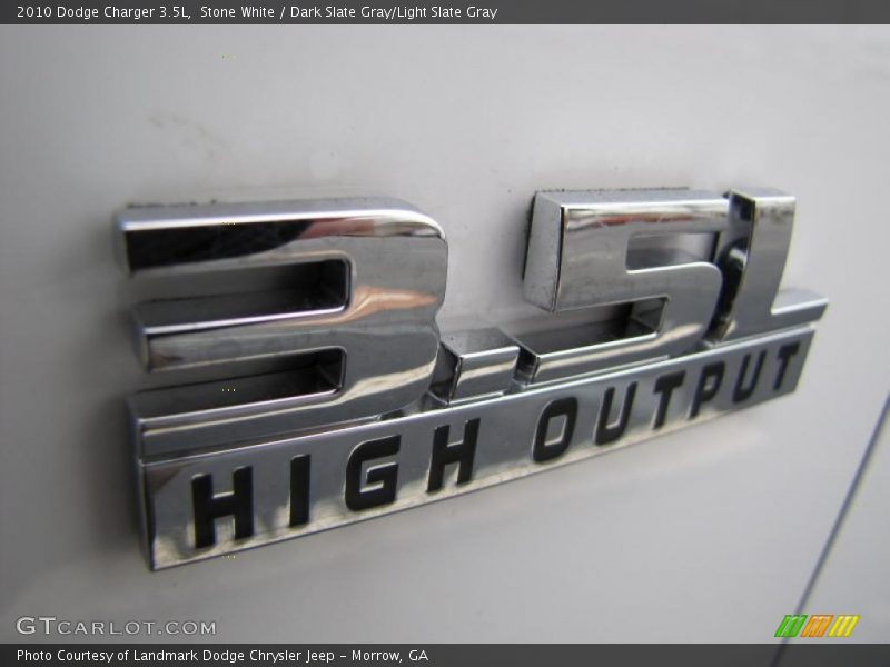Stone White / Dark Slate Gray/Light Slate Gray 2010 Dodge Charger 3.5L