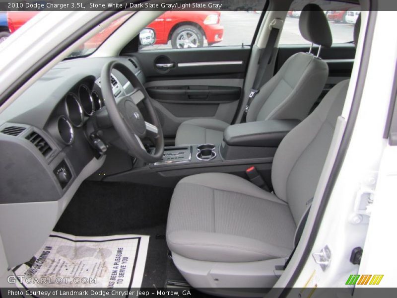 Stone White / Dark Slate Gray/Light Slate Gray 2010 Dodge Charger 3.5L