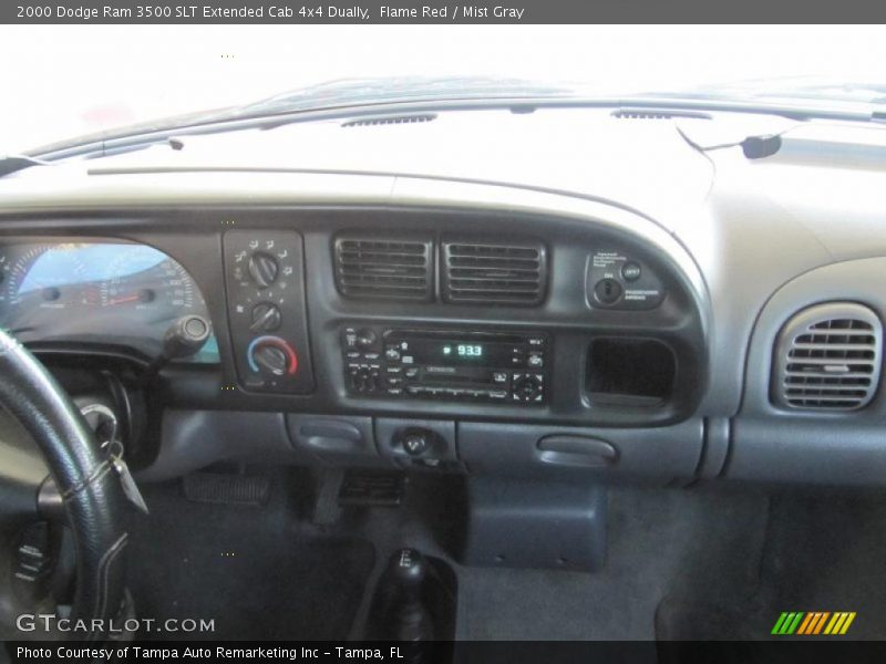 Flame Red / Mist Gray 2000 Dodge Ram 3500 SLT Extended Cab 4x4 Dually