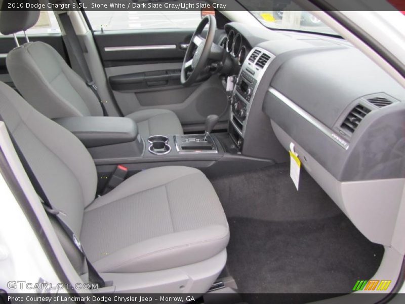 Stone White / Dark Slate Gray/Light Slate Gray 2010 Dodge Charger 3.5L