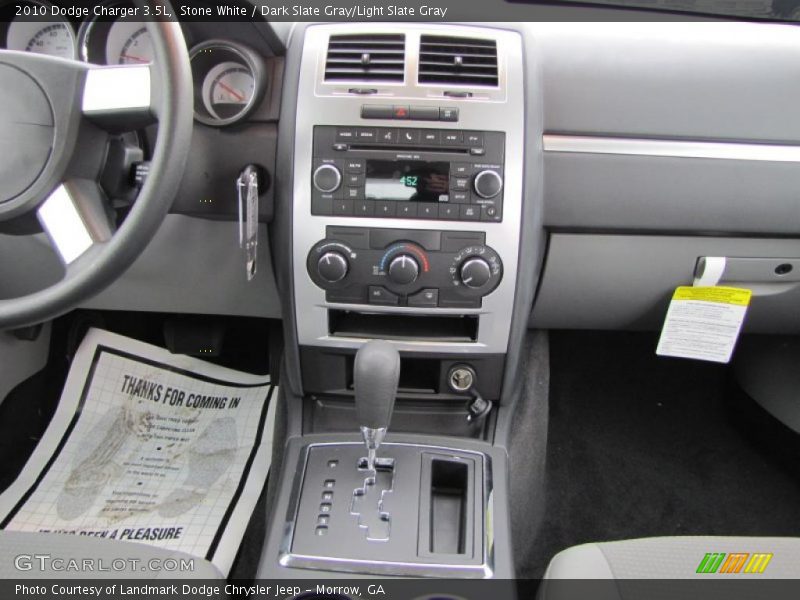 Stone White / Dark Slate Gray/Light Slate Gray 2010 Dodge Charger 3.5L