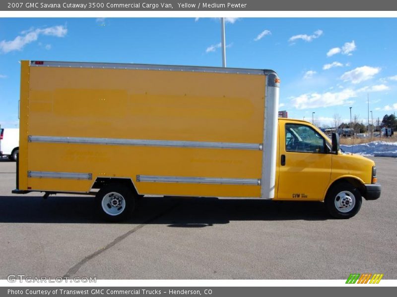 Yellow / Medium Pewter 2007 GMC Savana Cutaway 3500 Commercial Cargo Van