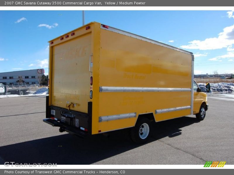 Yellow / Medium Pewter 2007 GMC Savana Cutaway 3500 Commercial Cargo Van