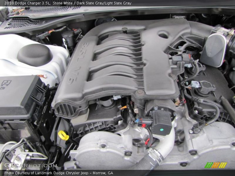 Stone White / Dark Slate Gray/Light Slate Gray 2010 Dodge Charger 3.5L