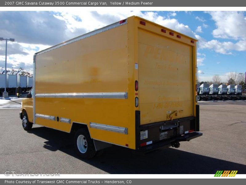 Yellow / Medium Pewter 2007 GMC Savana Cutaway 3500 Commercial Cargo Van