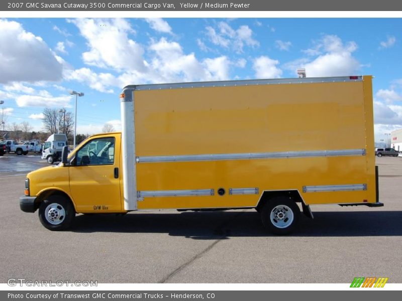 Yellow / Medium Pewter 2007 GMC Savana Cutaway 3500 Commercial Cargo Van