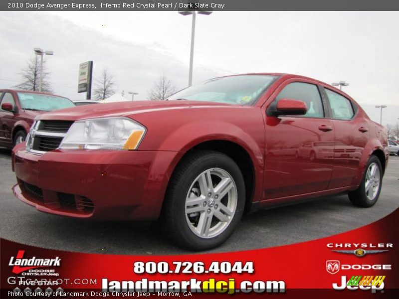Inferno Red Crystal Pearl / Dark Slate Gray 2010 Dodge Avenger Express