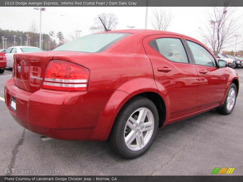 Inferno Red Crystal Pearl / Dark Slate Gray 2010 Dodge Avenger Express