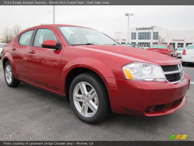Inferno Red Crystal Pearl / Dark Slate Gray 2010 Dodge Avenger Express