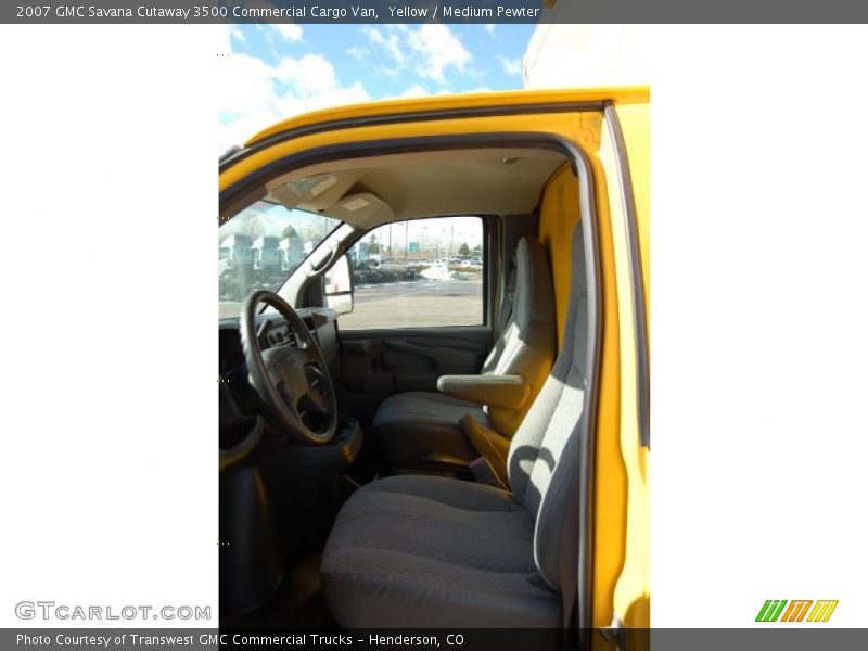 Yellow / Medium Pewter 2007 GMC Savana Cutaway 3500 Commercial Cargo Van
