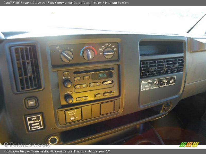 Yellow / Medium Pewter 2007 GMC Savana Cutaway 3500 Commercial Cargo Van