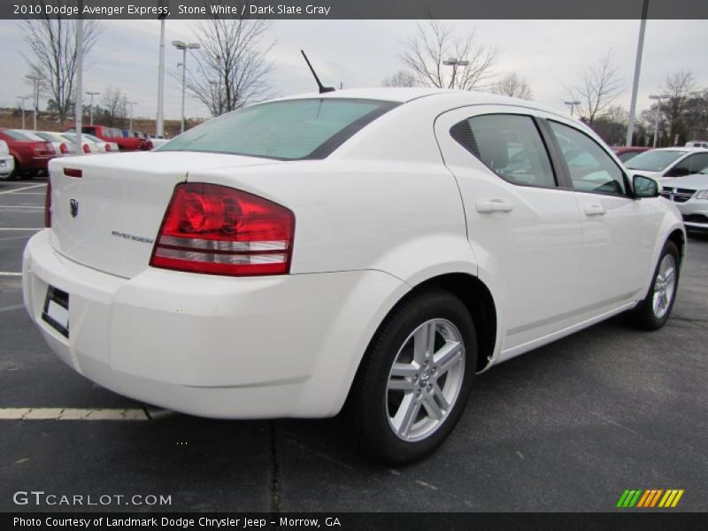 Stone White / Dark Slate Gray 2010 Dodge Avenger Express