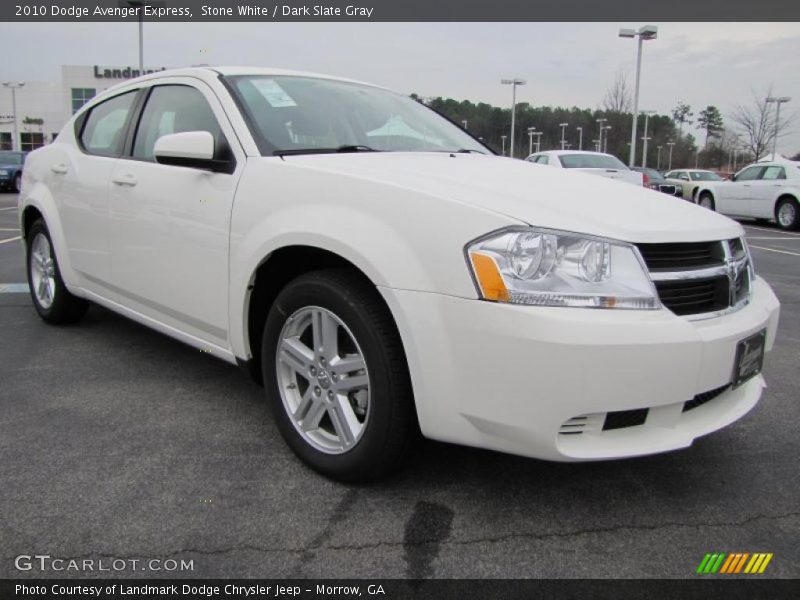 Stone White / Dark Slate Gray 2010 Dodge Avenger Express