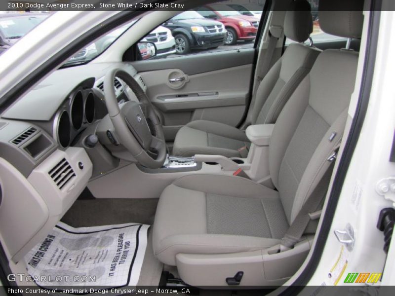 Stone White / Dark Slate Gray 2010 Dodge Avenger Express