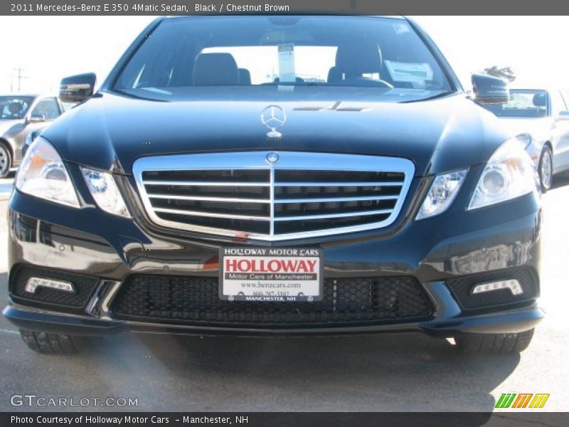Black / Chestnut Brown 2011 Mercedes-Benz E 350 4Matic Sedan