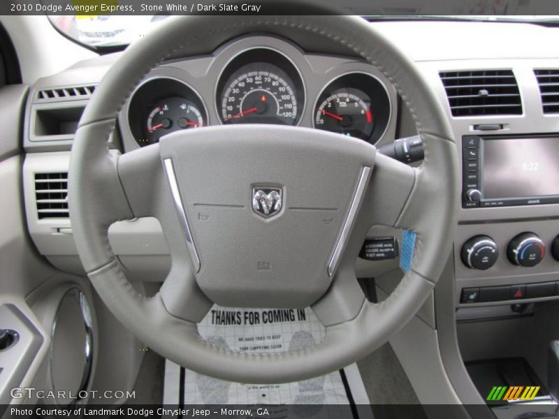 Stone White / Dark Slate Gray 2010 Dodge Avenger Express