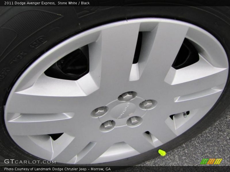 Stone White / Black 2011 Dodge Avenger Express