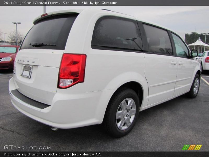 Stone White / Black/Light Graystone 2011 Dodge Grand Caravan Express