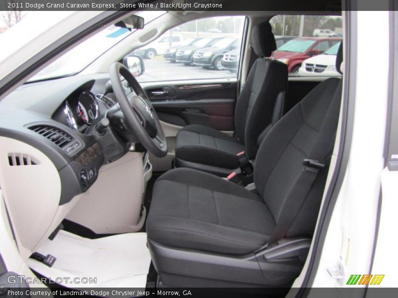  2011 Grand Caravan Express Black/Light Graystone Interior