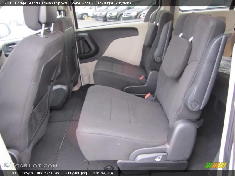 Stone White / Black/Light Graystone 2011 Dodge Grand Caravan Express