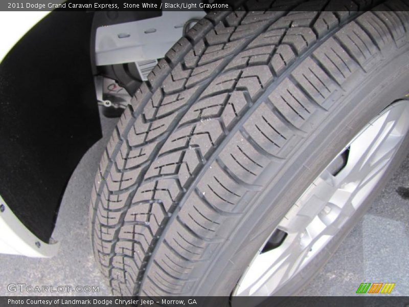 Stone White / Black/Light Graystone 2011 Dodge Grand Caravan Express