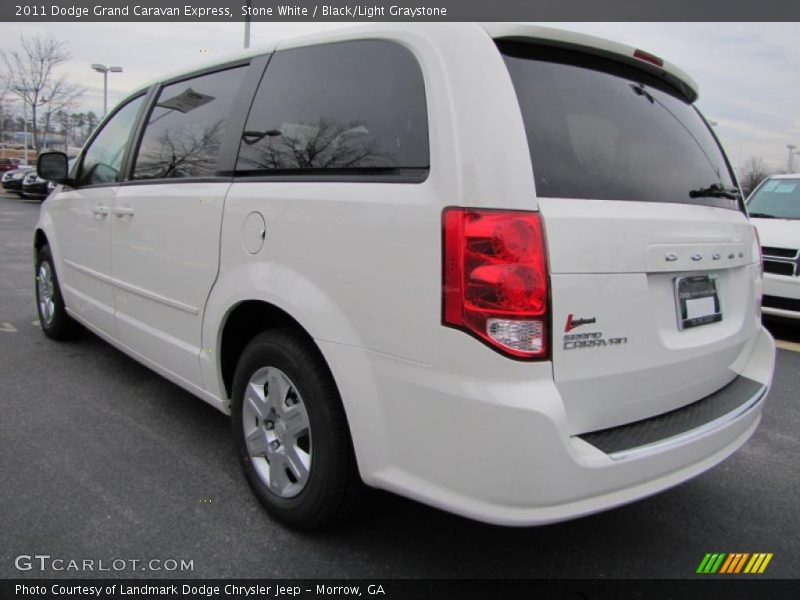 Stone White / Black/Light Graystone 2011 Dodge Grand Caravan Express